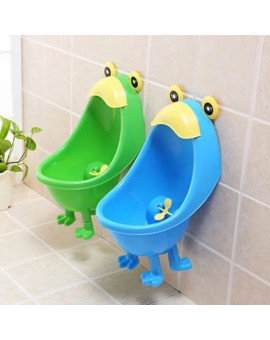 1 PCS Newest Cute Frog Children Stand Vertical Urinal Wall-Mounted Baby Urine