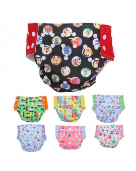 Washable Reusable Baby Cloth Diaper Adjustable Cartoon Rainbow Baby Nappy Diaper Cover Wrap for 0-3years 9-15kg
