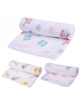  Cotton Baby Swaddles Soft Newborn Blanket Double Layer Gauze Floral Bath Towel Infant Bed Sheet Hold Wraps 