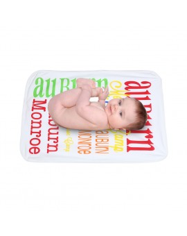  New Soft Aden Muslin Cotton Blanket Kids Colorful Letter Print Baby Swaddle Bath Towel