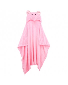 6 Cute Animal Flannel Cartoon Baby Kid's Hooded Bath Towel Toddler Blankets