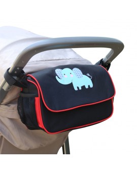  Baby Stroller Bag Nappy Diaper Bag Stroller Stuff Organizer Bag Pushchair Pram Cart Waterproof PVC Carriage Bag