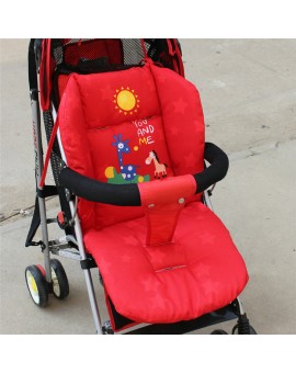 Baby Stroller Cushion Children Cartoon Giraffe Cart Seat Cushion Infant Pushchair Soft Cotton Thick Mat Stroller Accessories