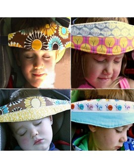 Fabric Car Safety Seat Sleep Positioner Baby Playpen Head Support Pram Stroller Adjustable Dot Belt