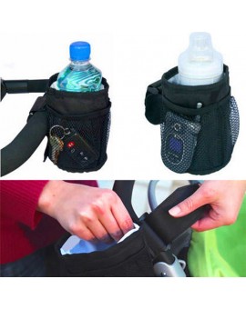 Fabric Waterproof Baby Stroller Insulated Cup Holder Drink Keys Phone Holder for Baby Cart Stroller Pushchair