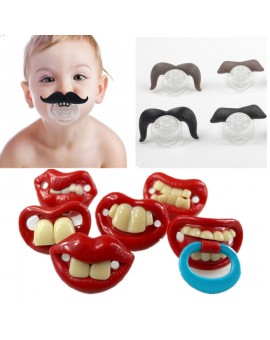 Silicone Funny Nipple Dummy Baby Soother Joke Prank Toddler Pacy Orthodontic Nipples Teether Baby Pacifier Christmas Gift