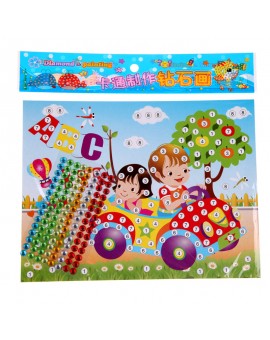  2pcs DIY Diamond Sticker Handmade Crysta Paste Painting Mosaic Puzzle Toys