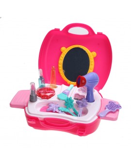  Simulation Cosmetic Case Baby Kids Girls Makeup Tool Kit Box Children Pretend Play House Toy Chic Dresser
