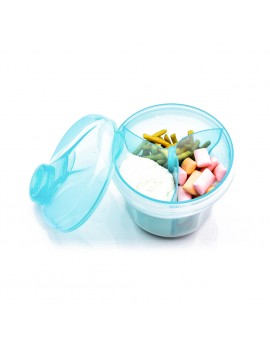  2pcs 3 Grids Portable Baby Infant Milk Powder Box Formula Dispenser Toddler Kids Food Storage Container 