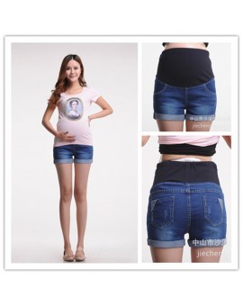 New Summer Maternity Jeans Pants Denim Shorts Pregnancy Jeans For Pregnant Women Mother's Clothes Clothing PT09