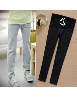 Spring Autumn Maternity Pants for Pregnant Women Sports Trousers Cotton Prol Belly Pants Pregnancy Clothes For Premama PT11