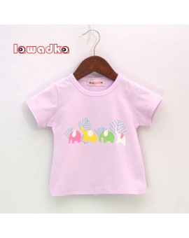 Lawadka  Sport Baby Girls Boys t-shirt Short Sleeve t-shirts for boys Cotton Elephant Children Clothes 