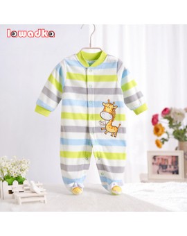 Polar Fleece Baby Rompers Autumn/Winter Clothes Long Sleeve Coveralls for Newborns Boy Girl  Baby Clothing