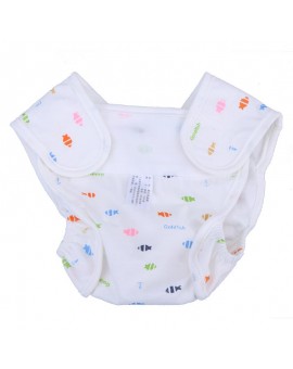  Cartoon Animal Printed Baby Diaper Infant Reusable Anti Leakage Cloth Diaper Children Soft Cotton Paper Diaper Nappy Covers