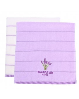 Lavender Flower Jacquard Face Towel Baby Boys Girls Breathable Soft Cotton Bathroom Hair Drying Bath Towels 75*35cm