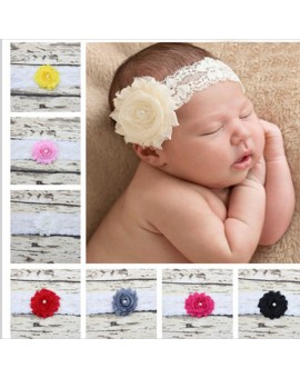  9pcs/set Baby Girls Flower Hairband Stretchable Lace Headband Kids Hair Dressing Vintage Style Headwrap 