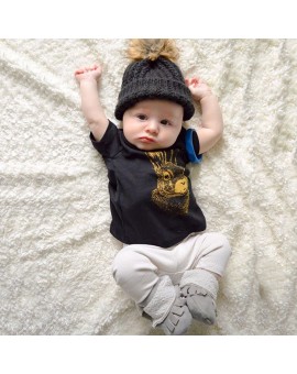  Baby Kids Rabbit T-shirt Tops + Pants Trousers Outfit Infant Boys Girls Cartoon Casual Clothes