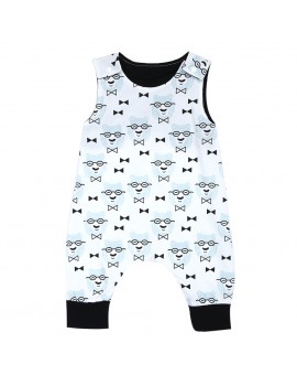  Cartoon Animal Baby Clothes Kids Summer Sleeveless Romper Lion Bear Print Cotton Jumpsuit Baby Boys Girls Casual Outfit 