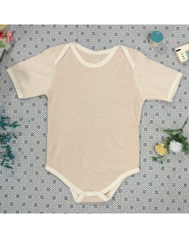  Cotton Unisex Bodysuit Baby Boys Girls Short-sleeved Jumpsuit Infant Climbing Suits Newborn Soft Solid Color Clothes