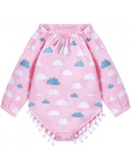  Newborn Cartoon Bodysuit Infant Baby Girl Long Sleeve Cloud Print Pink Jumpsuit Toddler Kids Fashion Clothes 