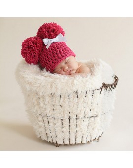  Newborn Crochet Knitted Warm Hat Infants Lovely Winter Cap Beanie Baby Photography Prop 