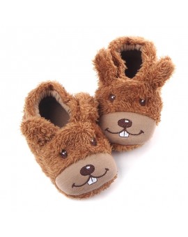  Toddler Kids Winter Shoes Infant Coral Velvet Warm First Walkers Newborn Cute Cartoon Soft Anti-slip Baby Shoes 