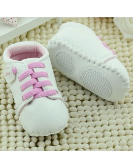 0-24M Toddler Newborn Shoes Baby Infant Kids Boy Girl Unisex Soft Sole PU Leather Prewalker 4 Sizes