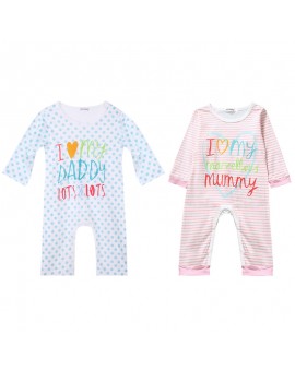 2017 Spring Summer Baby Rompers Boys Girl Clothes Cotton Newborn Striped and Dot Jumpsuits