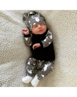 Autumn Style Infant Clothes Baby Clothing Sets Boy Cotton Long Sleeve Newborn 3pcs Suit Baby Boy Clothes