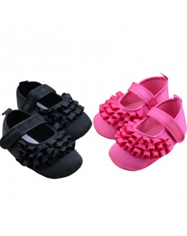 BS#S Infant Baby Toddler Girl Soft Shoes Flower Baby Shoes Non-Slip First Walkers 