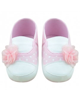 BS#S Infant Toddler Stripe Flower Crib Shoes Soft Sole Kid Girls Baby Shoes 
