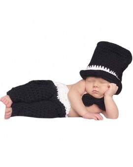 BS#S Newborn Baby Girls Boys Crochet Knit Costume Photo Photography Prop 