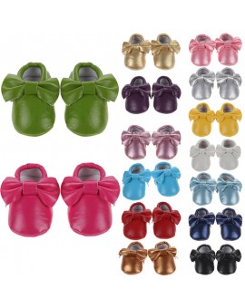 BS#S Soft Sole Leather Shoes Infant Boy Girl Toddler Shoes 