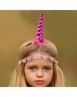 Baby Girl Unicorn Headband Kids Children Colorful Unicorn Horn Party Princess Headwear Baby Girls Hair Accessories for Decor 