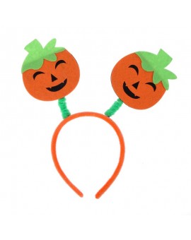 Baby Girls Hair Sticks Non-woven Cute Halloween Pumpkin Hair Hoop Head Decoration Headwear Orange