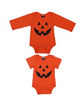 Baby Novelty Jumpsuit Infant Boys Girls Halloween Outfit Garment Baby Pumpkin Design Cotton Bodyduit Newborn Party Playsuits