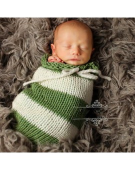 Baby Photography Props Handmade Newborn Knitted Sleeping Bag