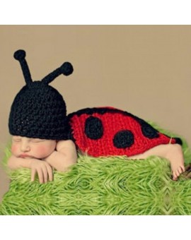 Beetle Newborn Baby Girls Boys Knit Costume Photo Photography Prop