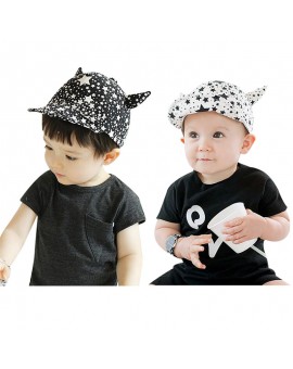 Cute Baby Cartoon Demon Hat Kids Baseball Cap Palm Boy Girl Beanies Soft Cotton Caps Infant Sun Hat