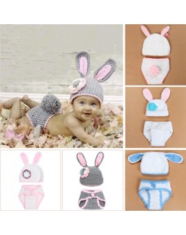 Hot Animals Infant Rabbit Costume Baby Photography Prop Crochet