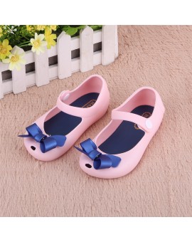 Kids Shoes Girls New Baby Rubber Mini Cute Bow Girls Sandals Children Shoes Bow Summer Sandals Rain Boot zapatos