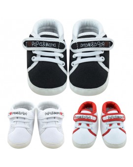 Love Mama Papa Soft Sole Baby Shoes Toddler Shoes Baby Boys Girls First Walkers Canvas Sneaker Newborn Shoes