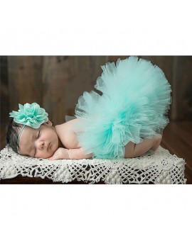 New Design Baby Girl Tulle Tutu Skirt Newborn Photography Props Bowknot Baby Tutu Skirt Birthday Gift For 3-4 Months