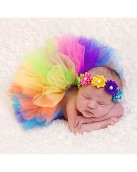Newborn Baby Colorful Photography Props Peacock Handmade Crochet Beanie Beaded Cap