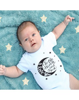 Newborn Clothes Baby Boys Girls Rompers Costumes Lovely Child Letters Printed Jumpsuit Infant Cotton One-piece Romper