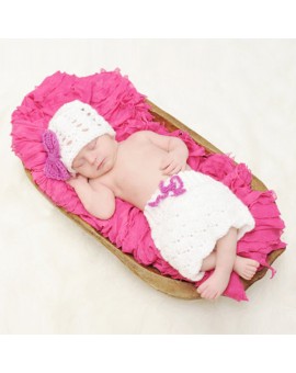 Newborn Photo Props Baby Girls Boys Crochet Knit Costume Infant Handmade Acrylic Photo Photography Prop