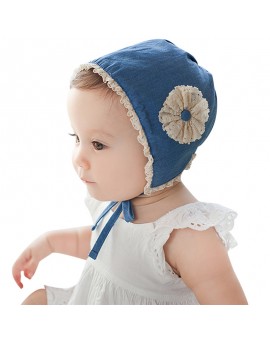 Sweet Lovely Princess Children Kids Girls Baby Hat Beanie New Lace Caps Blue