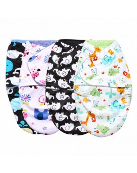 Baby Swaddle Wrap Double Layer Short Plush Baby Clothes Sleeping Bag Newborn Quilt Blanket Infant Envelopes Sleepsack 