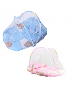 Print Folding Type Baby Mosquito Insect Cradle Bed Netting Canopy Cushion Mattress for Infant