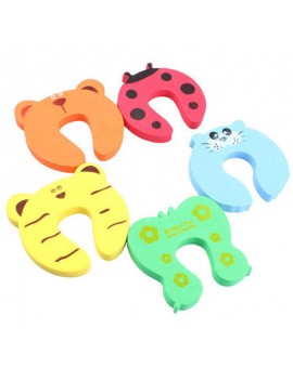 4pcs Colorful Baby Helper Door Stop Finger Pinch Guard Lock Toy Safety Guard